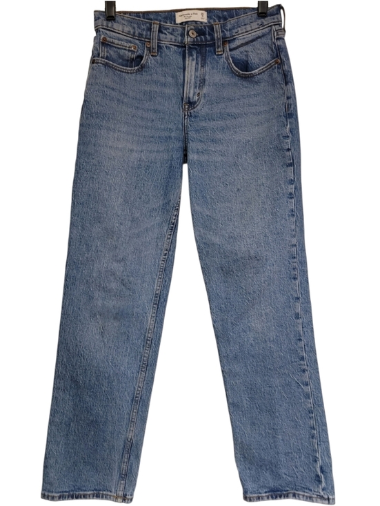 Abercrombie & Fitch Denim - Abercrombie & Fitch The Straight Mid Rise Jeans Womens 2 Short, 28W Curve Love